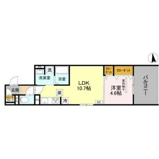 D-ROOM 丹波橋【1階】の間取り