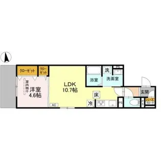 D-ROOM 丹波橋【3階】の間取り