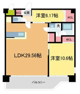 プレジオ宝塚ASIAN【5階】の間取り