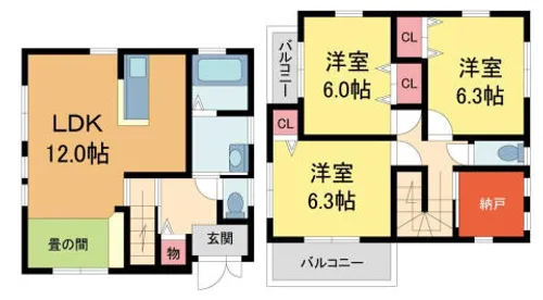 兵庫県宝塚市南口2丁目【一戸建】の間取り