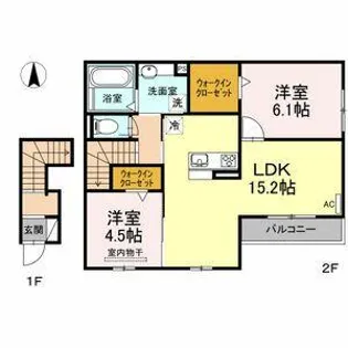 Okita Trrace【2階】の間取り