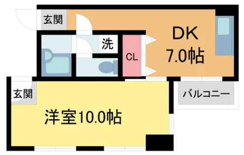 フレグランス宝塚【303号室】の間取り