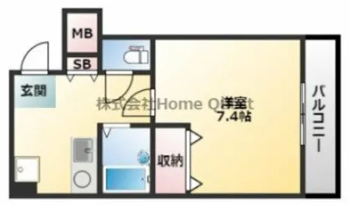 サンピリア小阪【6階】の間取り