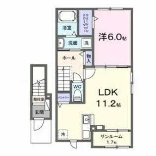 ドリーム ノア Ⅰ【2階】の間取り