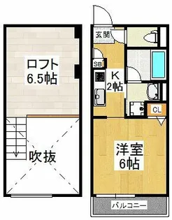 アルフォート初芝【2階】の間取り