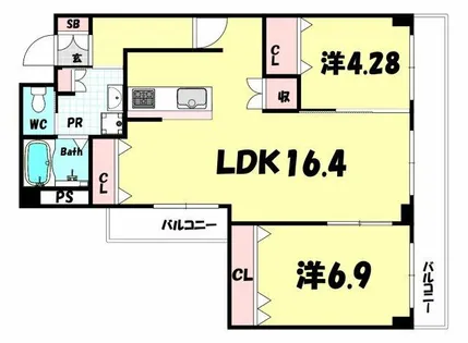メゾン菊水【3階】の間取り