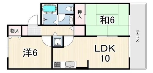 フローラルコート【1階】の間取り