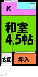 多田ビル【208号室】の間取り