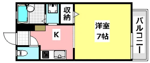 大住町光陽ハイツ【215号室】の間取り