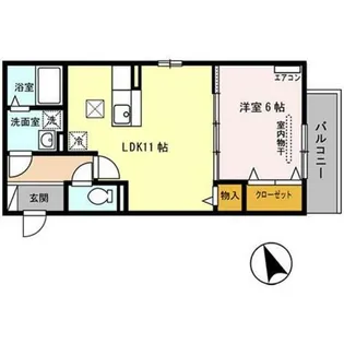 兵庫県尼崎市小中島2丁目【アパート】の間取り