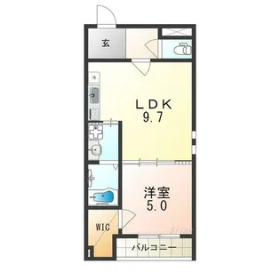 大阪府堺市堺区出島海岸通1丁【アパート】の間取り