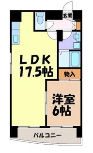 ル・ヴァン橘【4階】の間取り