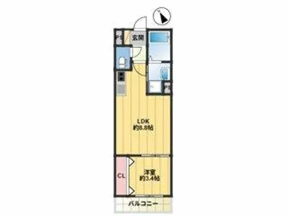 グリッター 香椎【305号室】の間取り