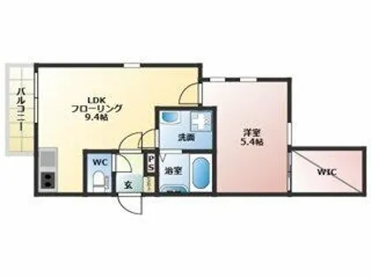 アベニール津福本町【201号室】の間取り