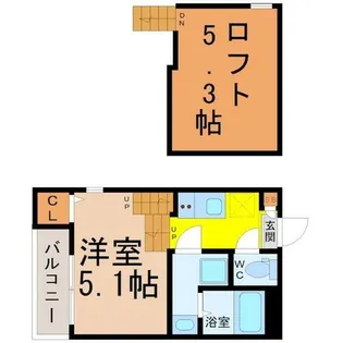 ハーモニーテラス野並VIII【101号室】の間取り