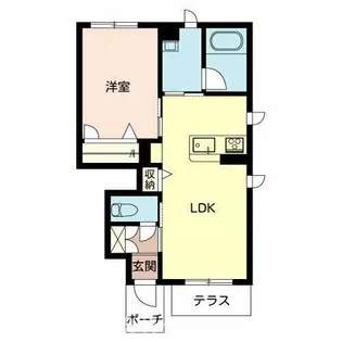 加西市北条町(カーサグラス シュデステ C)【1階】の間取り