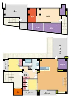 クオリア三正【401号室】の間取り