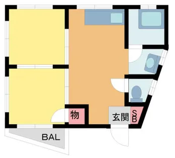 増田ビル【401号室】の間取り