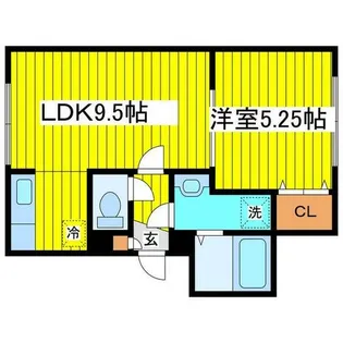 オカップN【203号室】の間取り