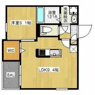 REGALEST 鴻池【3階】の間取り