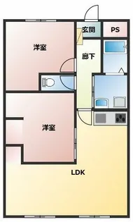 ピボットマンション池下【5階】の間取り