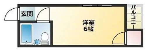 グレースハイツ城南【1階】の間取り