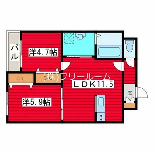 BANFF【4階】の間取り