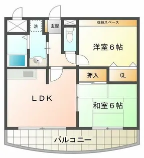 フェリスメンテ・狩口台【2階】の間取り