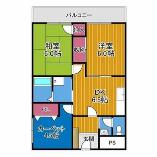 リメインズM【2階】の間取り