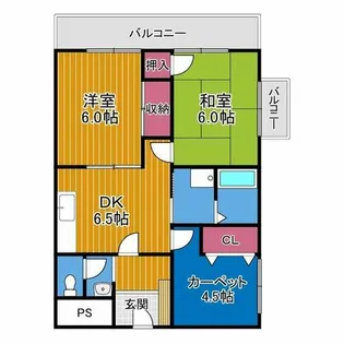 リメインズM【3階】の間取り