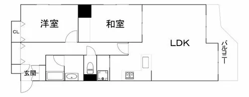 オーラムアルジャン阿波座【3階】の間取り
