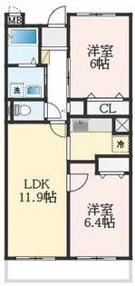 アルコバレーノ【3階】の間取り
