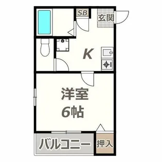 メゾンメテオール【2階】の間取り