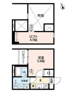 エスポワールBeBe【2階】の間取り