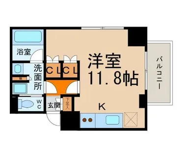 カスタリア栄【5階】の間取り