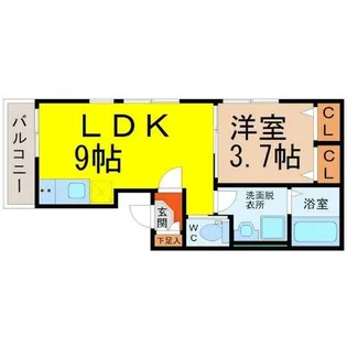 FineCourt車道【3階】の間取り