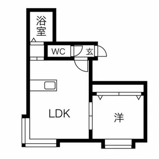 フレスノパーク月寒【2階】の間取り