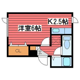 PLAZA IN 月寒【2階】の間取り