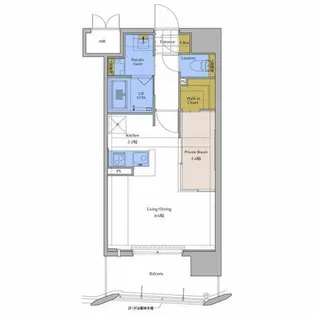 ネストピア東比恵駅前【8階】の間取り