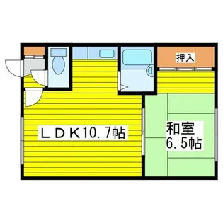 ジュネス美香保【203号室】の間取り