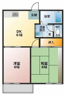 サンコーポ中山【1階】の間取り