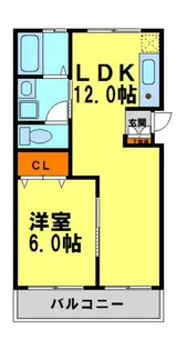 グランドメゾン花屋敷【404号室】の間取り