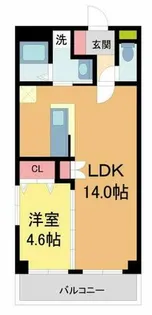 グランジュテ寺畑【3階】の間取り