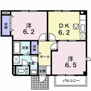 エクセル58B【1階】の間取り