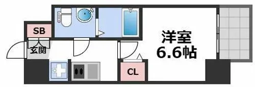 エグゼ大阪CITYアインツ【7階】の間取り