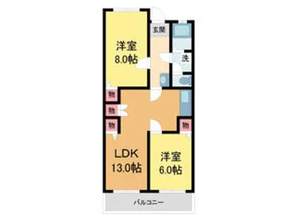 MKマンション【402号室】の間取り