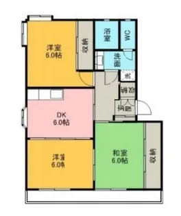 アーバンハイム鍋田【206号室】の間取り