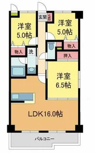 レフィナード【508号室】の間取り