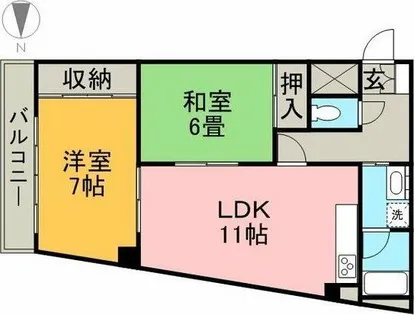 ラ・メゾンエスト【2階】の間取り