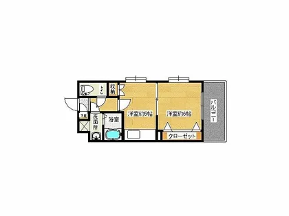 リファレンス小倉【12階】の間取り
